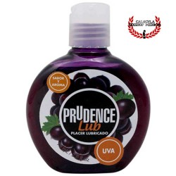 Lubricante Prudence 75ml Sabor Uva lubricante sexual corporal base agua
