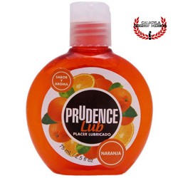 Lubricante Prudence 75ml Sabor Naranja lubricante sexual corporal base agua