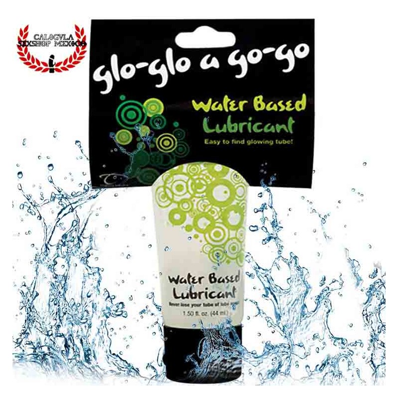 Lubricante Glo glo a go go base agua para masajes eróticos y lubricante sexual