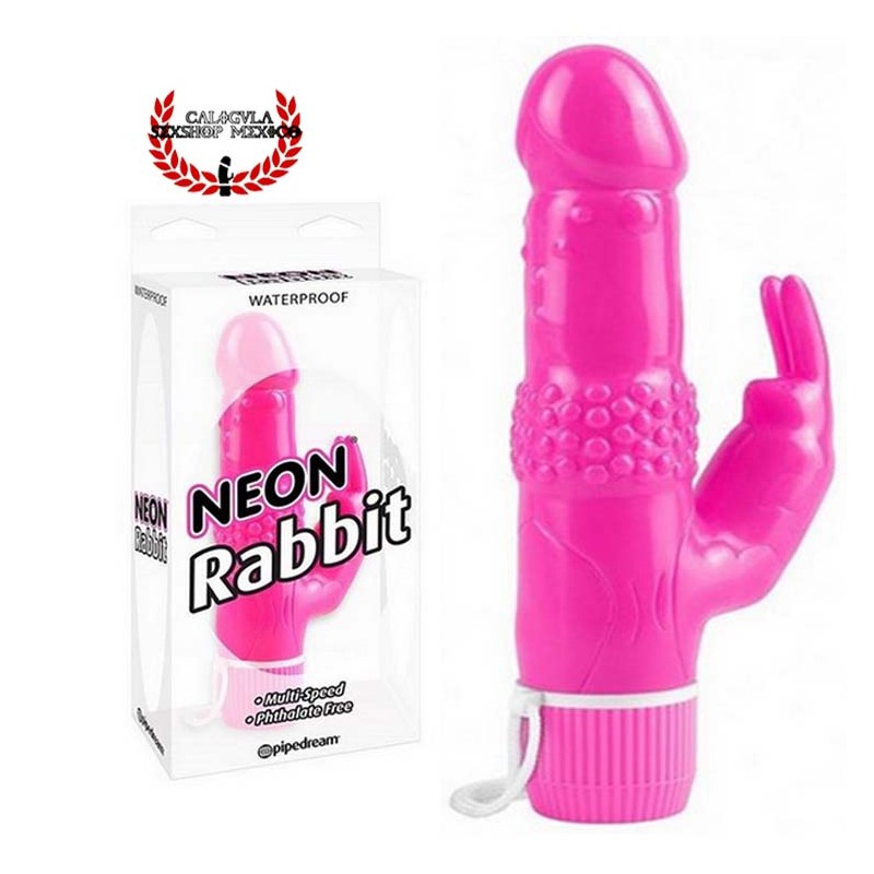 Vibrador 14cm Neon Luv Touch Rabbit Vibe Pipedream Vibrador Vagina Punto G