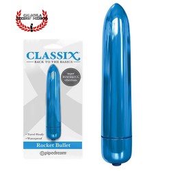 Vibrador 9 cm Azul Classix Rocket Bullet Pipedream Bala Vibrador para tu clitoris