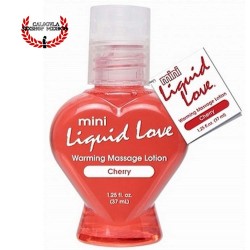 Mini Aceite para masajes eróticos sabor Cereza 37ml Mini Liquid Love Warming Lotion