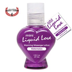 Mini Aceite para masajes eróticos sabor Sandia 37ml Mini Liquid Love Warming