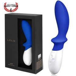 Vibrador Azul Anal LOKI de LELO 20cm Recargable Vibrador para Próstata Punto P de LELO