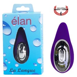 Vibrador pequeño y discreto para estimular tu clítoris silicon color morado Elan La langue