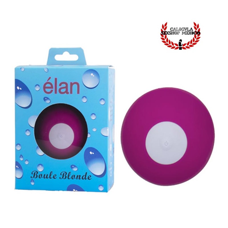 Vibrador esférico de silicona color rosa Clitoris Recargable Elan boule blonde