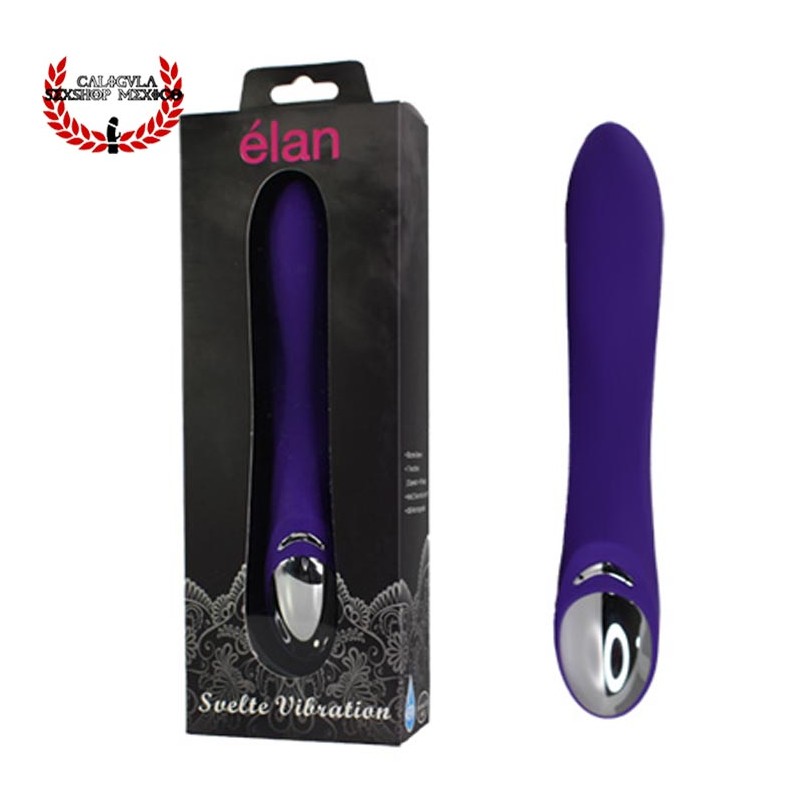 Vibrador De Silicon 21 cm Morado para dama Vibrador Clitoris Punto G Elan svelte vibration