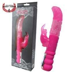 Vibrador Conejito rosa con rotación Elan Dream Rabbit Estimulación Dual Vibrador sexual para Clítoris y Punto G