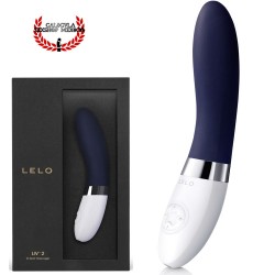 Vibrador Curvo LIV 2 de LELO Silicón color Azul Vibrador sexual para estimular tu Punto G Vagina