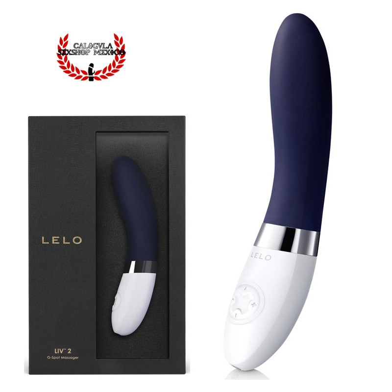 Vibrador Curvo LIV 2 de LELO Silicón color Azul Vibrador sexual para estimular tu Punto G Vagina