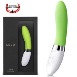 Vibrador Curvo LIV 2 de LELO Silicón color Verde Lima Vibrador sexual para estimular tu Punto G Vagina