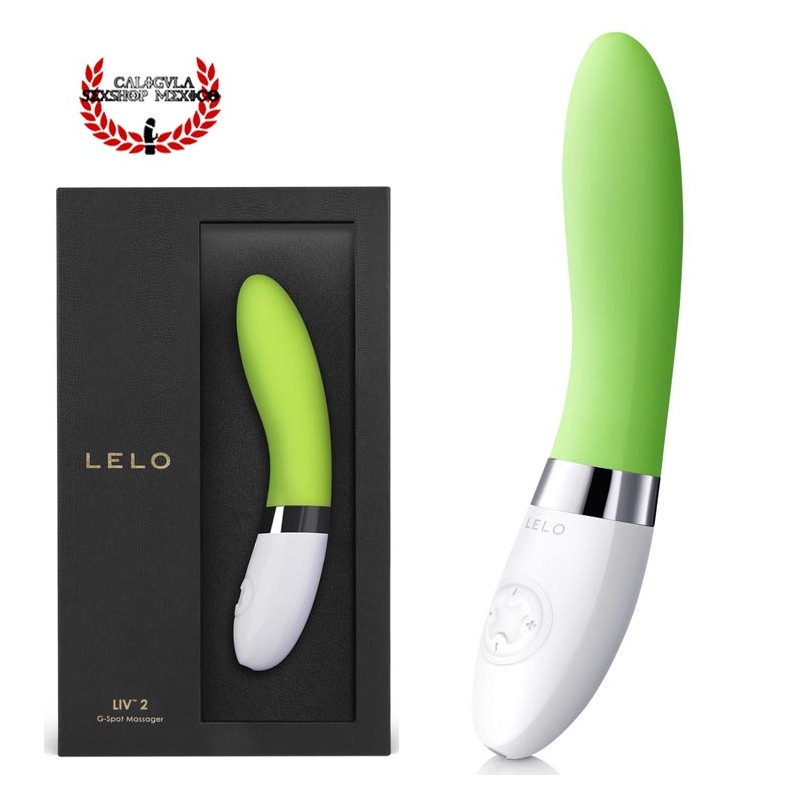 Vibrador Curvo LIV 2 de LELO Silicón color Verde Lima Vibrador sexual para estimular tu Punto G Vagina