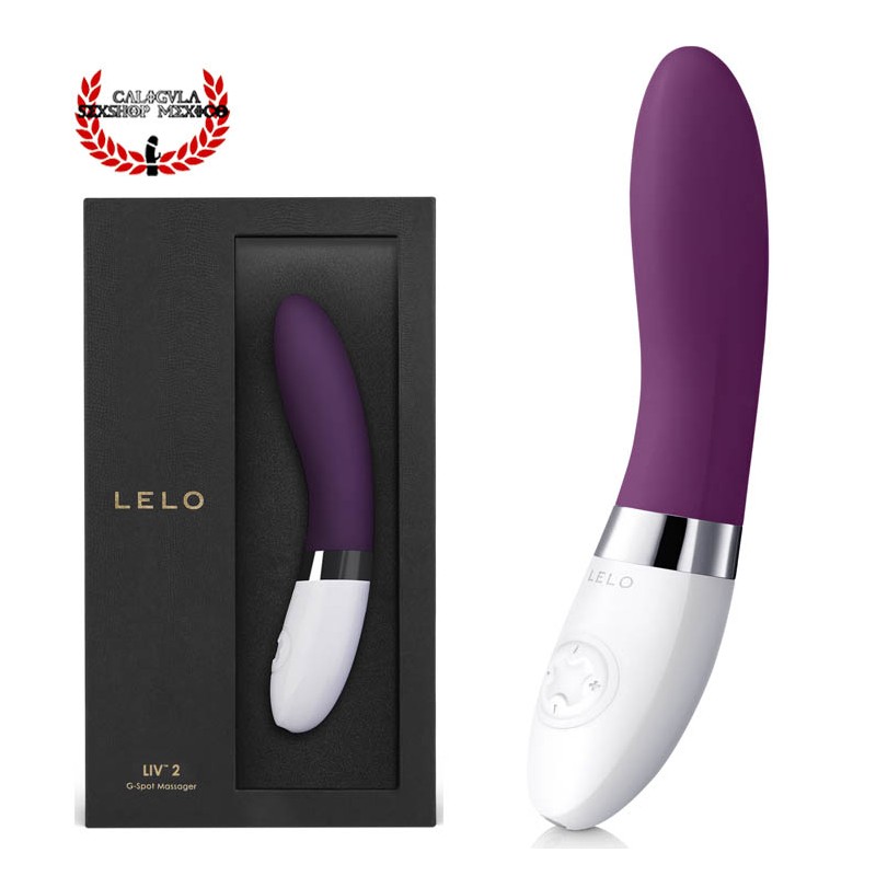 Vibrador Curvo LIV 2 de LELO Silicón color Ciruela Vibrador sexual para estimular tu Punto G Vagina