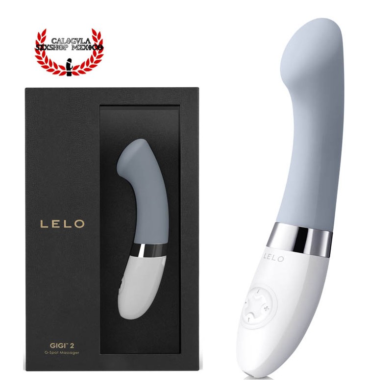 GIGI 2 de LELO Silicón GRIS Vibrador sexual con punta aplanada para estimulación de Punto G y Clitoris