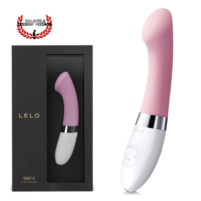 GIGI 2 de LELO Silicón ROSA Vibrador sexual con punta aplanada para estimulación de Punto G y Clitoris