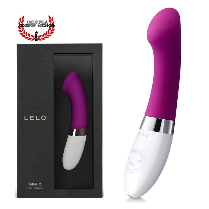 GIGI 2 de LELO Silicón CEREZA Vibrador sexual con punta aplanada para estimulación de Punto G y Clitoris