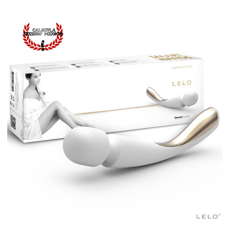 Smart Wand Medium IVORY de LELO 22 cm Silicón Vibrador masajeador Externo Corporal y Clítoris