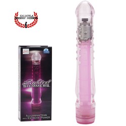 Lighted Shimmers LED Glider ROSA de CalExotics Vibrador para tu Clitoris y Punto G con Luz LED
