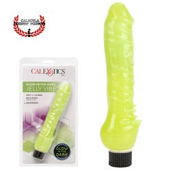 Vibrador Glow in The Dark Jelly Vibe De CalExotics Vibrador Sexual en forma de pene Vagina Punto G
