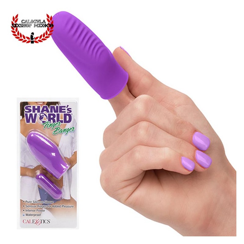 Dedal con Vibrador Shanes World Finger Banger de CalExotics Vibrador externo para clitoris