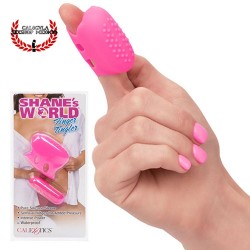 Dedal con Vibrador Shans World Finger Tingler de CalExotics Color Rosa Vibrador externo para clitoris