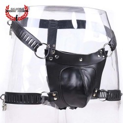 Cinturón de castidad con jaula para pene BDSM Cinturón ajustable de castidad para Hombre BDSM