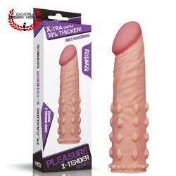 Funda Súper realista para pene LoveToy Pleasure X Tender Color Piel Funda extensión para tu pene