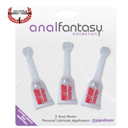 Kit de 3 Lubricantes Anales Pipedream Fantasy Collection Lubricante con aplicadores anales