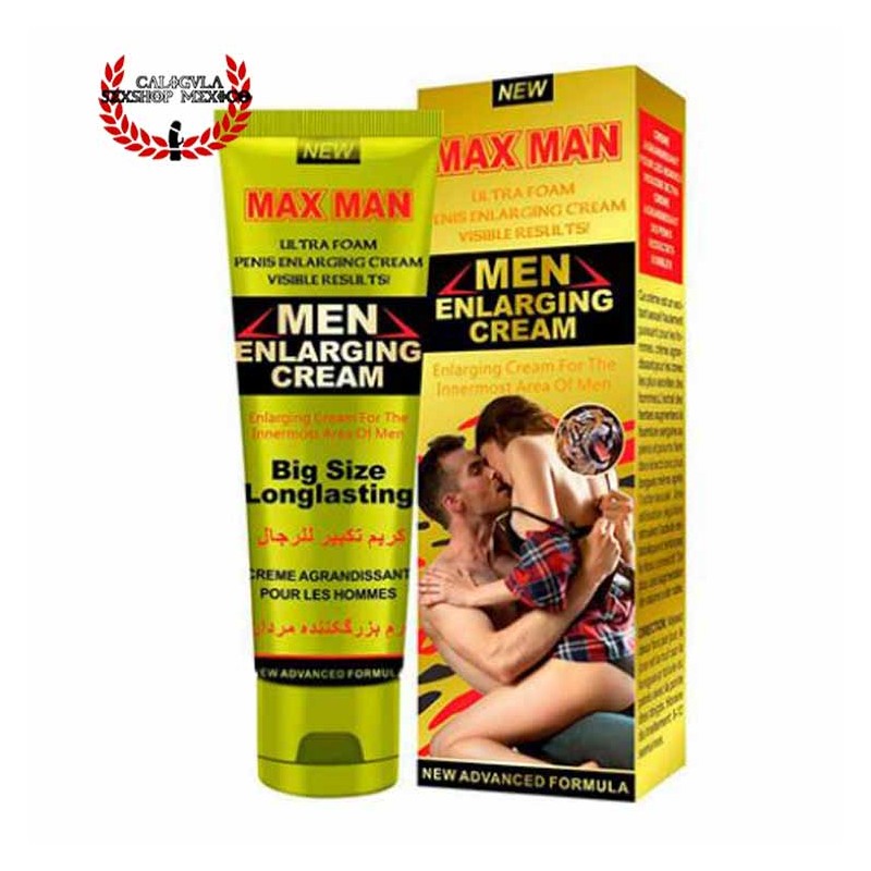 Crema Max Man Men Enlarging Cream Gold Aumenta el tamaño de tu pene grosor y retrasa la eyaculación