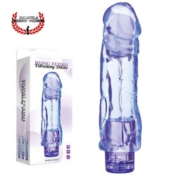 Vibrador Realista BEING FETISH Vibrador Azul 10 Vel Cristal en forma de Pene Punto G Vagina Vibrating Dildo