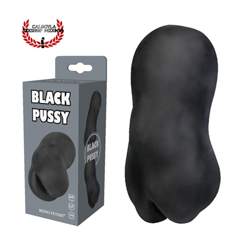 Masturbador 12 cm Mini Negro Being Fetish Black Pussy en forma de vagina para tu pene