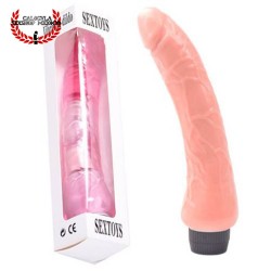 Vibrador Sexual Curvo 22cm Realista en forma pene penetración anal o vaginal Vibrador sexual
