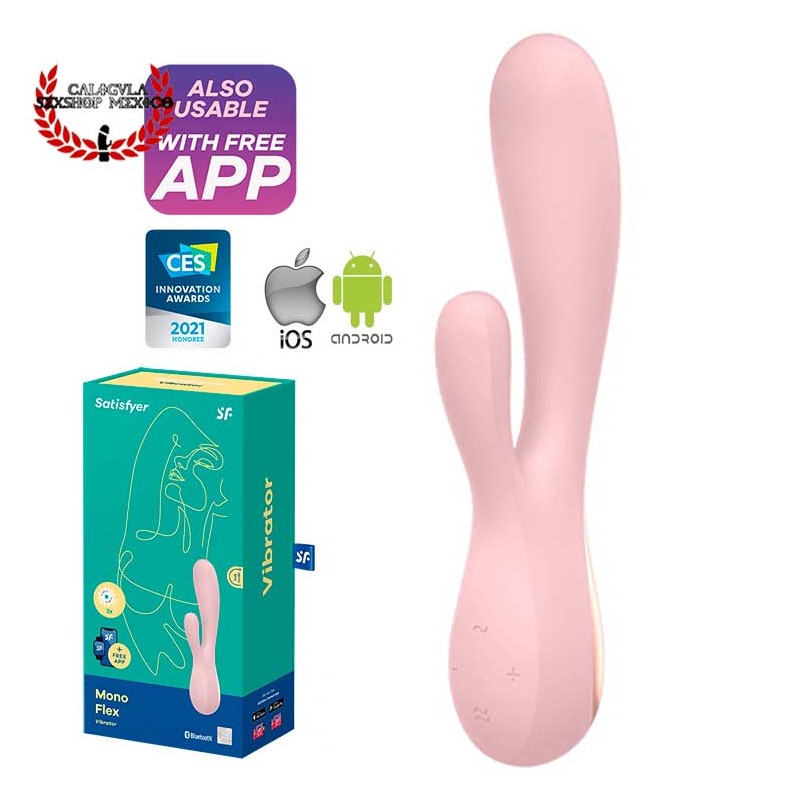 Vibrador Sexual Satisfyer Mono Flex Doble Estimulación para Clítoris y Punto G Android IOS