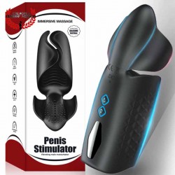 Funda para pene con vibracion masturbador para Pene simulador sexo oral funda de silicon