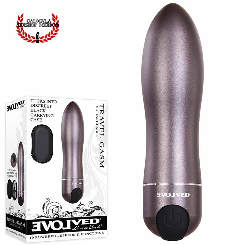 Vibrador Sexual Evolved Travel Gasm Vibrador de Aluminio Estimulador de Clitoris Bala vibrador