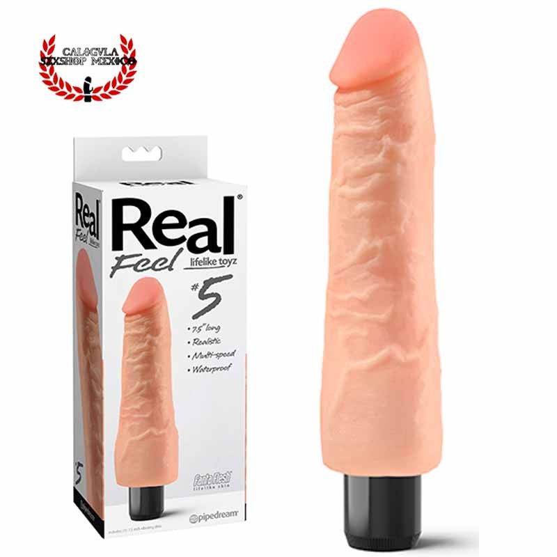 Vibrador 19cm Real Feel Lifelike Toyz N5 Pipedream Vibrador Realista para Dama Vagina Punto G