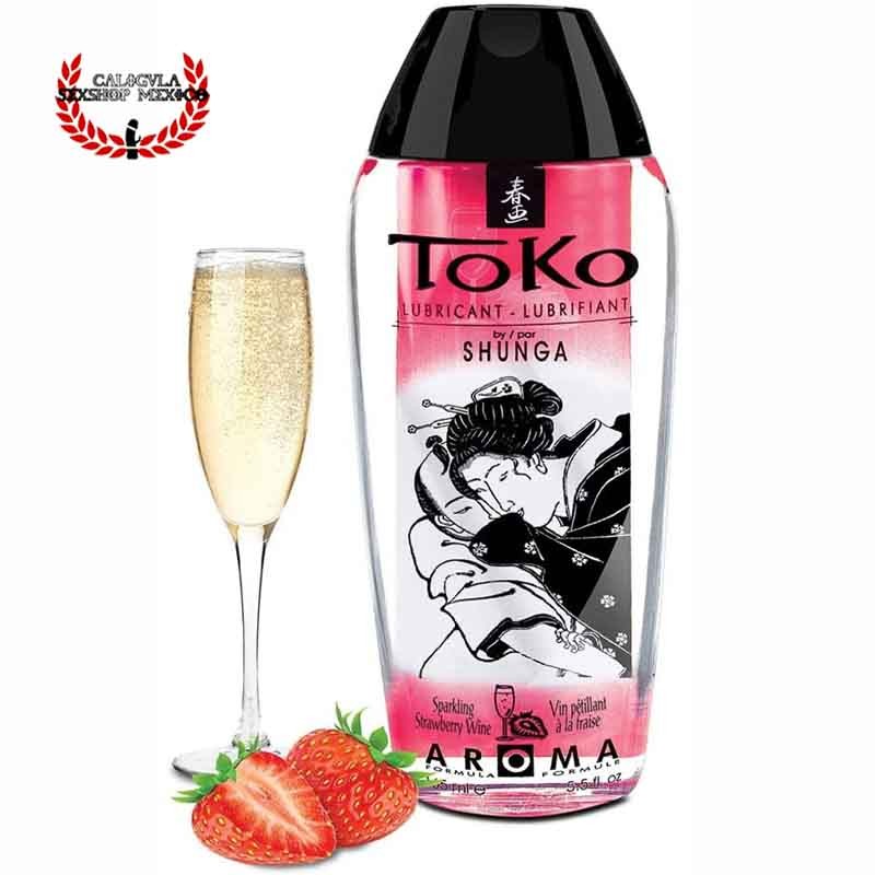 Lubricante Toko Aroma Lubricant Sparkling Strawberry Wine Lubricante Sexual a Base agua