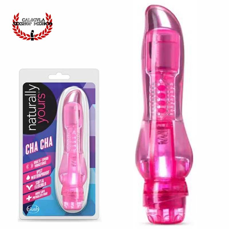 Vibrador Cha Cha Pink Naturally Yours Blush Novelties Vibrador Sexual Punto G sexual