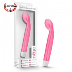 Vibrador G Slim recargable Rosa Clitoris Punto G Vibrador externo e interno Blush Novelties