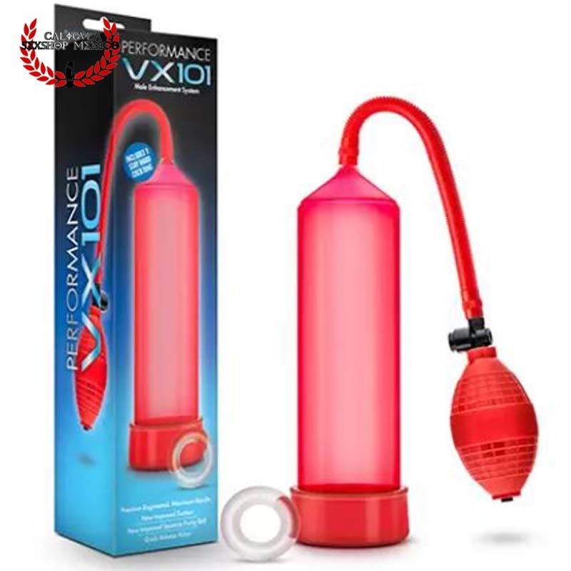 Bomba de Succión Rojo Ereccion pene Performance VX101 Pump Blush Novelties