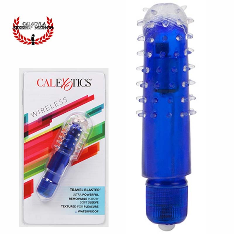 Vibrador Impermeable Travel Blaster CalExotics Azul Estimulación vaginal o del clítoris