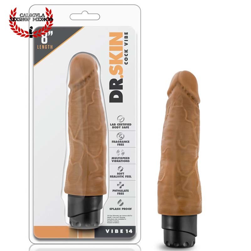 Vibrador Realista 20 cm Dr. Skin Cock Vibe 14 Vibrador Sexual Vagina Punto G