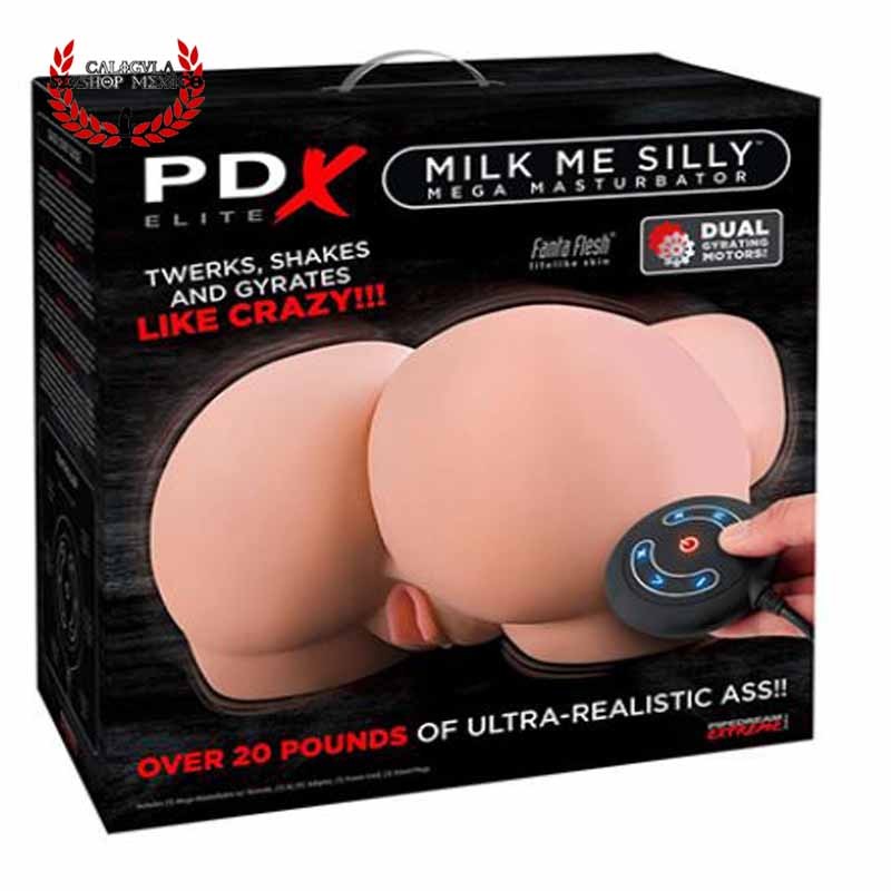 Masturbador PDX Elite Milk Me Silly Masturbador para pene con ano y vagina
