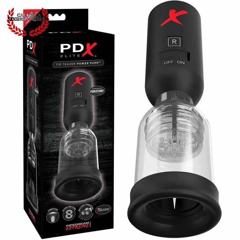 Masturbador Succion y Vibracion para pene Pipedream PDX Tip Teazer Power Pump