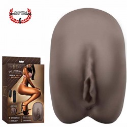 Vibrador Masturbador para pene vagina ano realista Blush Hot Chocolate Vibrating Realistic Masturbator