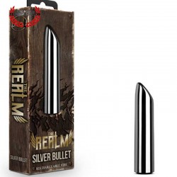 Bala Vibrador Sexual Blush The Realm Silver Rechargeable Bullet