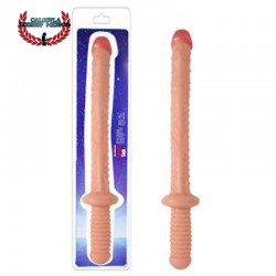 Dildo 47cm Flexible Dildo Sexual Realista Pene Testiculos Sexo anal o vaginal B014