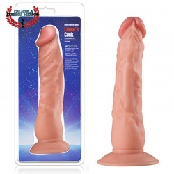 Dildo 23cm Flexible Dildo Sexo anal o vaginal Realista Pene Testiculos B002