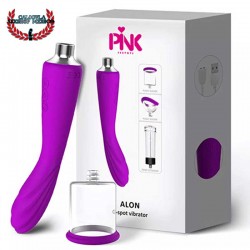 Bomba de Succion para Clitoris con vibrador Punto G Alon Pink G Spot