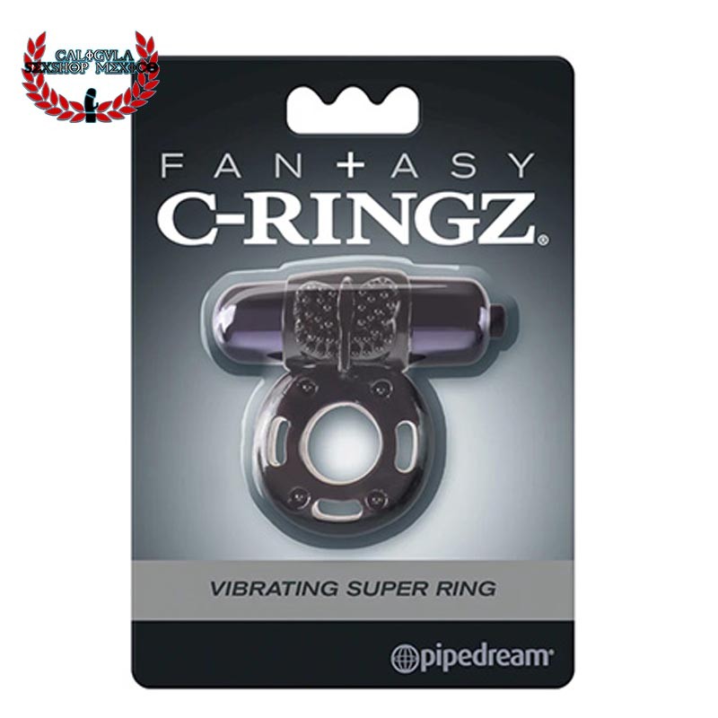 Anillo con Vibracion para Pene Fantasy Vibrating Super Ring Black